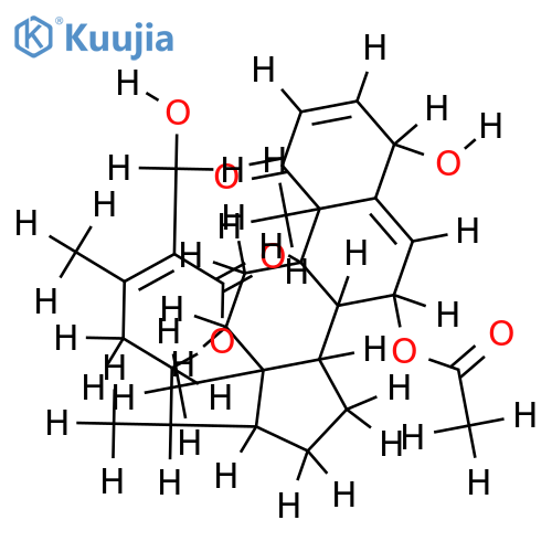 4beta,27-dihydroxy-1-oxo-7-acetoxywitha-2,5,24-trienolide structure