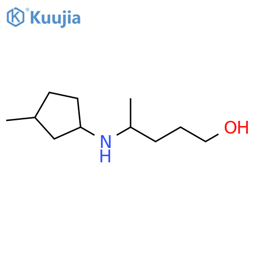 4-(3-methylcyclopentyl)aminopentan-1-ol structure