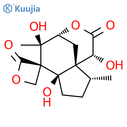 Spiro[4H-4,9a-methanocyclopent[d]oxocin-6(2H),3'-oxetane]-2,2'-dione,hexahydro-1,5,6a-trihydroxy-5,9-dimethyl-, (1R,3'R,4R,5R,6aR,9R,9aS)- structure