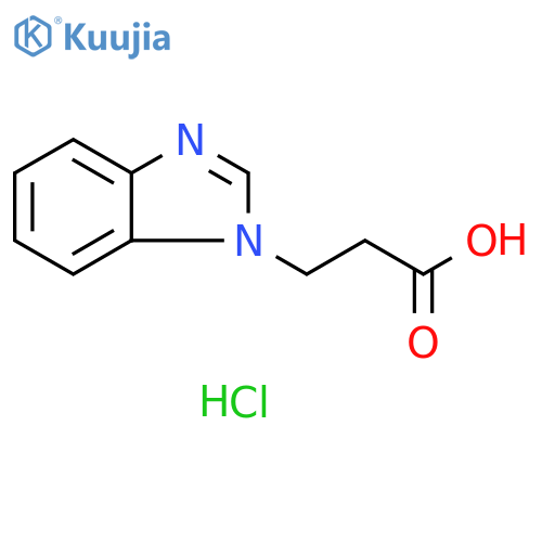 3-(1H-benzimidazol-1-yl)propanoic acid dihydrochloride structure