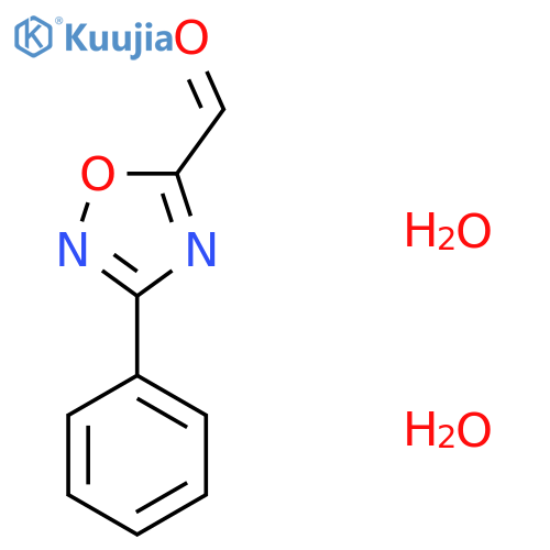 3-Phenyl-1,2,4-oxadiazole-5-carbaldehyde dihydrate structure