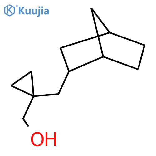 1-({bicyclo2.2.1heptan-2-yl}methyl)cyclopropylmethanol structure