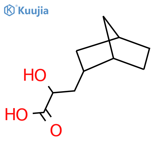 3-{bicyclo2.2.1heptan-2-yl}-2-hydroxypropanoic acid structure