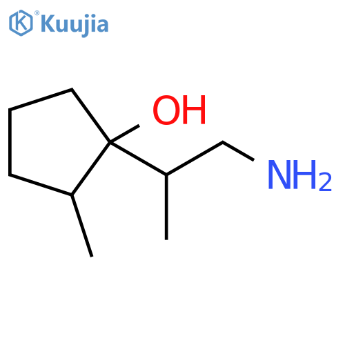 Cyclopentanol, 1-(2-amino-1-methylethyl)-2-methyl- structure