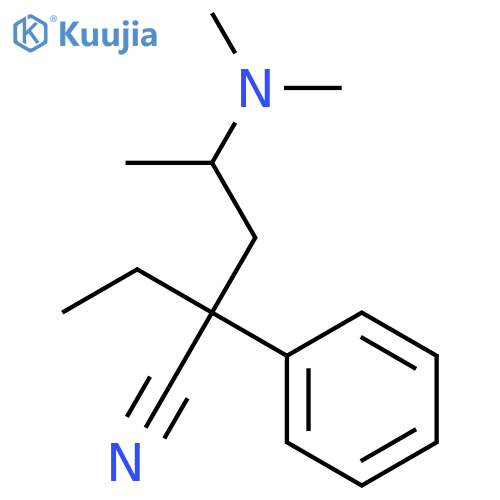 Benzeneacetonitrile, a-[2-(dimethylamino)propyl]-a-ethyl- structure
