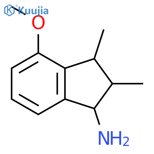 1H-Inden-1-amine, 2,3-dihydro-4-methoxy-2,3-dimethyl- structure