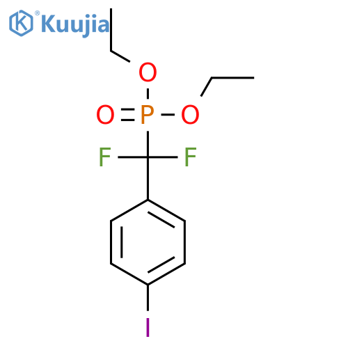 Phosphonic acid, [difluoro(4-iodophenyl)methyl]-, diethyl ester structure