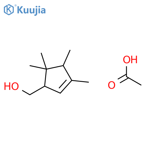 2-Cyclopentene-1-methanol, 3,4,5,5-tetramethyl-, acetate, (1R,4R)- structure