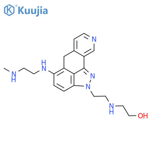 Indazolo[4,3-gh]isoquinolin-6(2H)-one,2-[2-[(2-hydroxyethyl)amino]ethyl]-5-[[2-(methylamino)ethyl]amino]- structure
