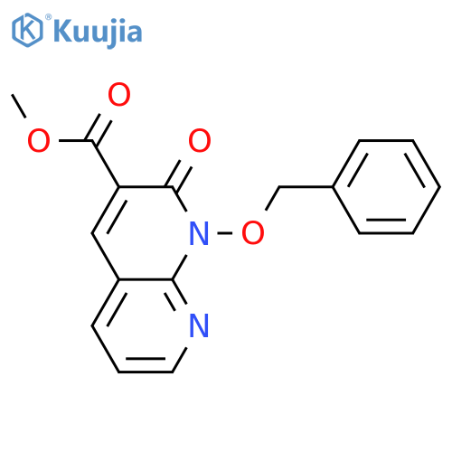 methyl 1-(benzyloxy)-2-oxo-1,2-dihydro-1,8-naphthyridine-3-carboxylate structure