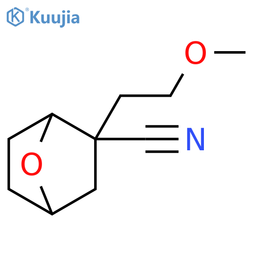 7-Oxabicyclo[2.2.1]heptane-2-carbonitrile, 2-(2-methoxyethyl)- structure