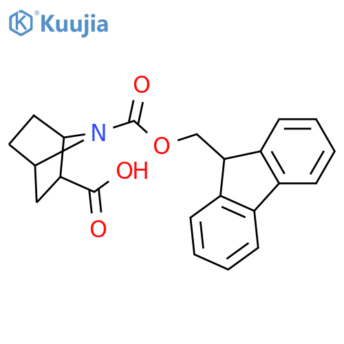 7-[(9H-fluoren-9-ylmethoxy)carbonyl]-7-azabicyclo[2.2.1]heptane-2-carboxylic acid structure