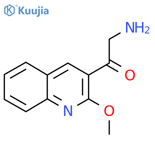 2-amino-1-(2-methoxyquinolin-3-yl)ethan-1-one structure