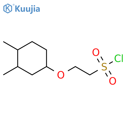 2-(3,4-dimethylcyclohexyl)oxyethane-1-sulfonyl chloride structure