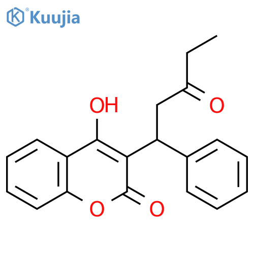 2H-1-Benzopyran-2-one,4-hydroxy-3-(3-oxo-1-phenylpentyl)- structure