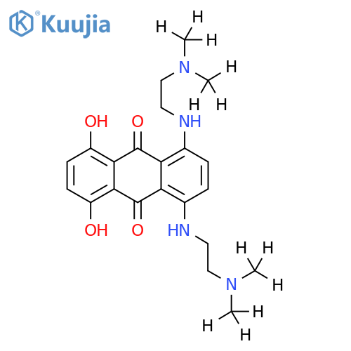 1,4-Bis((2-(bis(methyl-d3)amino)ethyl)amino)-5,8-dihydroxyanthracene-9,10-dione structure