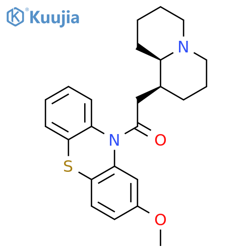 10H-Phenothiazine,2-methoxy-10-[[(1S,9aR)-octahydro-2H-quinolizin-1-yl]acetyl]- (9CI) structure