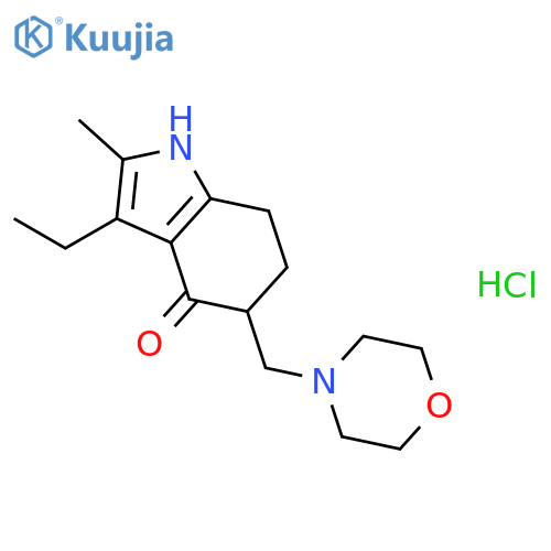 Molindone hydrochloride structure
