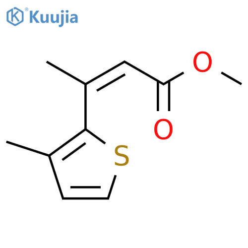 methyl (2Z)-3-(3-methylthiophen-2-yl)but-2-enoate structure