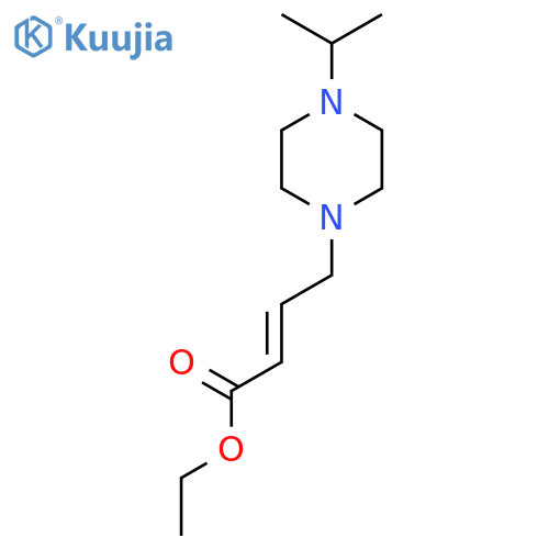 2-Butenoic acid, 4-[4-(1-methylethyl)-1-piperazinyl]-, ethyl ester structure
