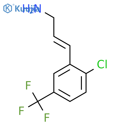 3-2-chloro-5-(trifluoromethyl)phenylprop-2-en-1-amine structure