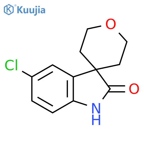5-Chloro-1H-spiro[indole-3,4'-oxane]-2-one structure
