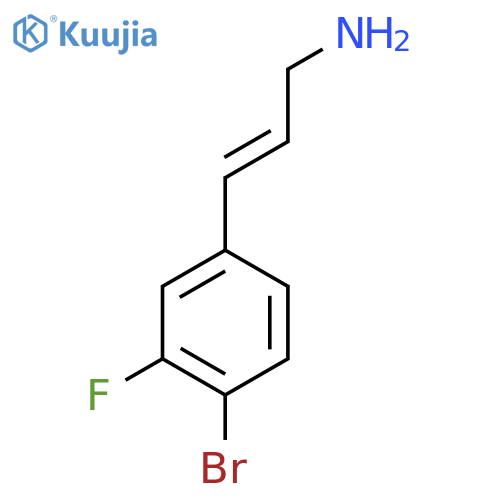 3-(4-bromo-3-fluorophenyl)prop-2-en-1-amine structure