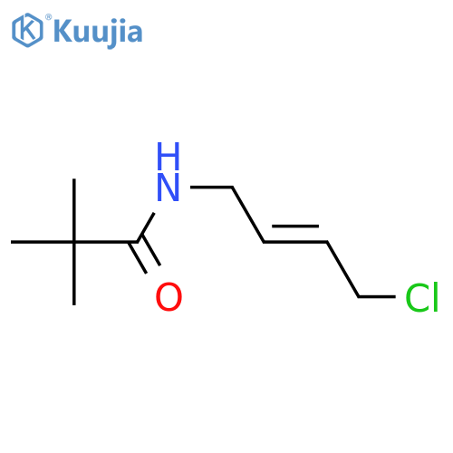 N-(4-chlorobut-2-en-1-yl)-2,2-dimethylpropanamide structure