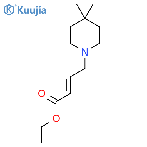 ethyl (E)-4-(4-ethyl-4-methylpiperidin-1-yl)but-2-enoate structure