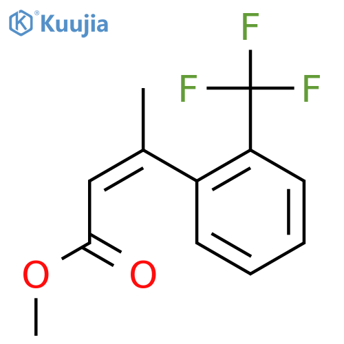 methyl (2Z)-3-2-(trifluoromethyl)phenylbut-2-enoate structure