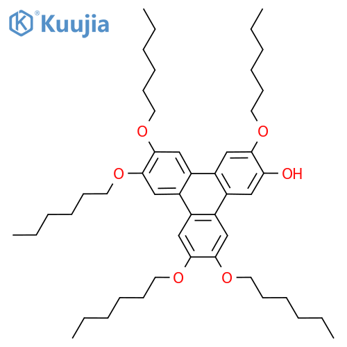2-Hydroxy-3,6,7,10,11-pentahexyloxytriphenylene structure