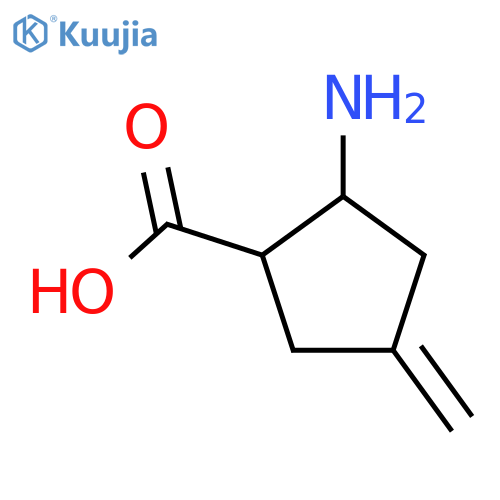 Cyclopentanecarboxylicacid, 2-amino-4-methylene-, cis- (9CI) structure