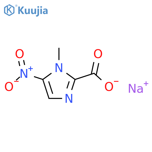 Imidazole-2-carboxylic acid, 1-methyl-5-nitro-, sodium salt structure