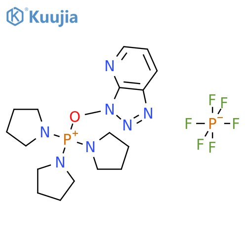 tripyrrolidin-1-yl(triazolo[4,5-b]pyridin-3-yloxy)phosphonium;hexafluorophosphate structure
