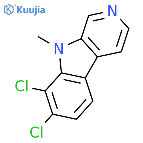 9H-Pyrido[3,4-b]indole,7,8-dichloro-9-methyl- structure