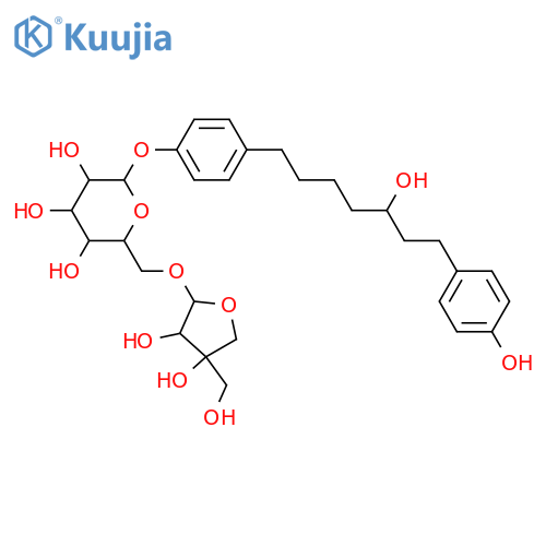 1,7-Bis(4-hydroxyphenyl)-3-heptanol; (R)-form, 4''-O-[β-D-Apiofuranosyl-(1→6)-β-D-glucopyranoside] structure