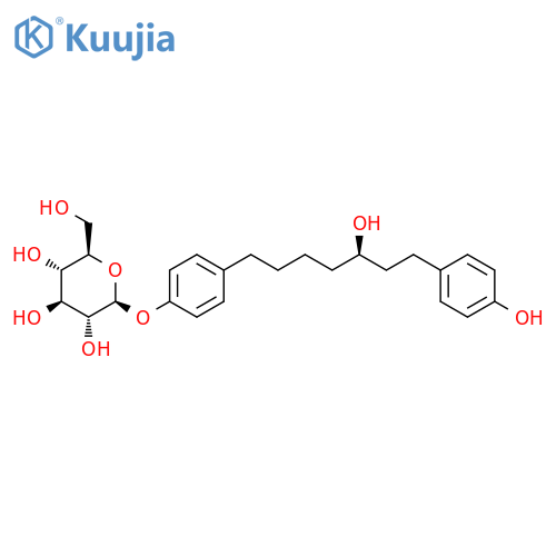 1,7-Bis(4-hydroxyphenyl)-3-heptanol; (R)-form, 4''-O-β-D-Glucopyranoside structure
