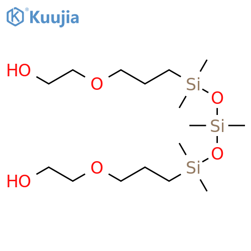 2-[3-[[3-(2-Hydroxyethoxy)propyl-dimethylsilyl]oxy-dimethylsilyl]propoxy]ethanol structure