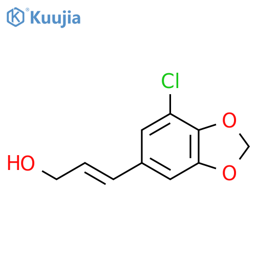 3-(7-chloro-1,3-dioxaindan-5-yl)prop-2-en-1-ol structure