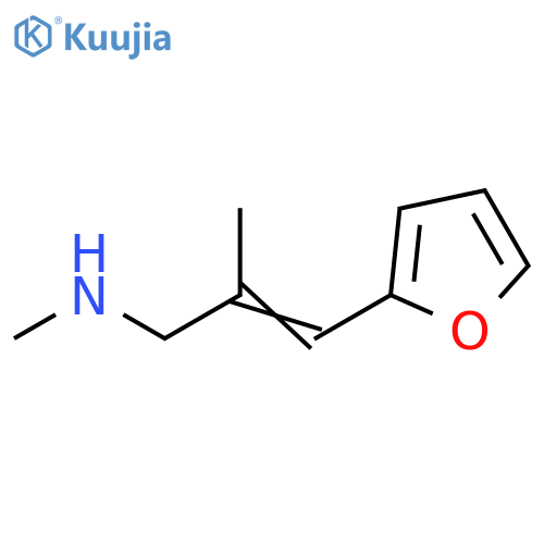 3-(furan-2-yl)-2-methylprop-2-en-1-yl(methyl)amine structure