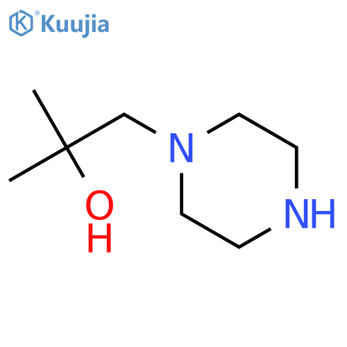2-methyl-1-(piperazin-1-yl)propan-2-ol structure