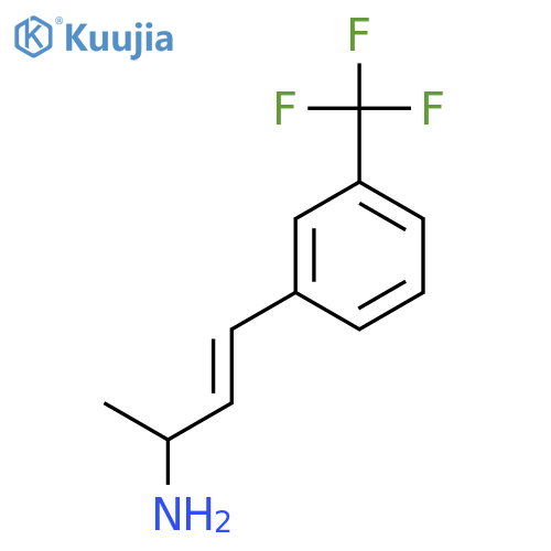4-3-(trifluoromethyl)phenylbut-3-en-2-amine structure