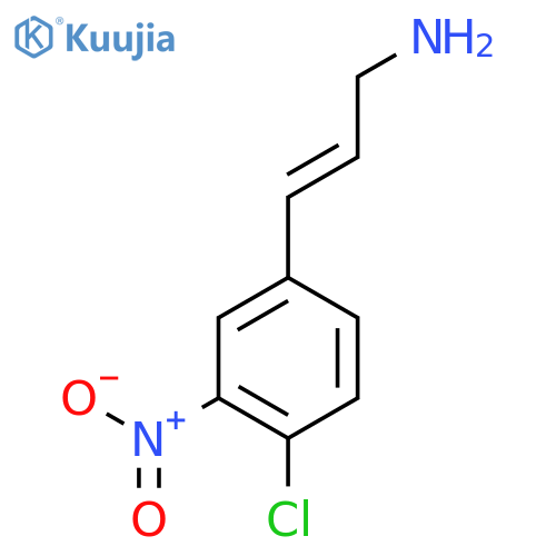3-(4-chloro-3-nitrophenyl)prop-2-en-1-amine structure