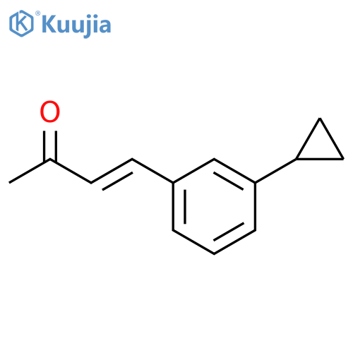 4-(3-cyclopropylphenyl)but-3-en-2-one structure