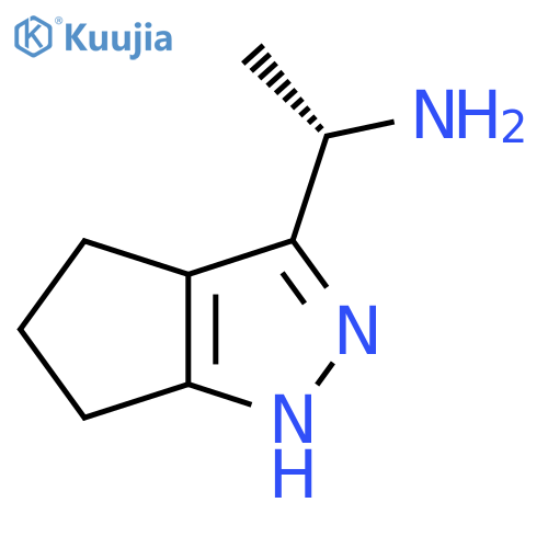 (1S)-1-{1H,4H,5H,6H-cyclopentacpyrazol-3-yl}ethan-1-amine structure