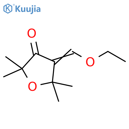 4-(ethoxymethylidene)-2,2,5,5-tetramethyloxolan-3-one structure
