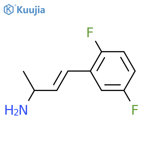4-(2,5-difluorophenyl)but-3-en-2-amine structure