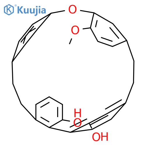 16-Methoxy-14-oxapentacyclo[20.2.2.210,13.115,19.02,7]nonacosa-1(24),2(7),3,5,10(29),11,13(28),15,17,19(27),22,25-dodecaene-3,24-diol structure