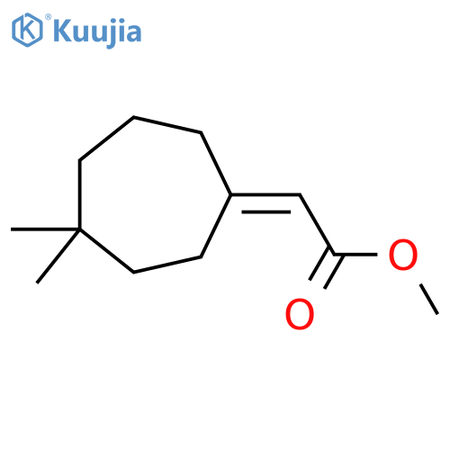 methyl 2-(1Z)-4,4-dimethylcycloheptylideneacetate structure