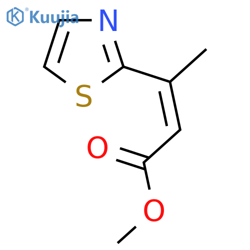 methyl (2Z)-3-(1,3-thiazol-2-yl)but-2-enoate structure
